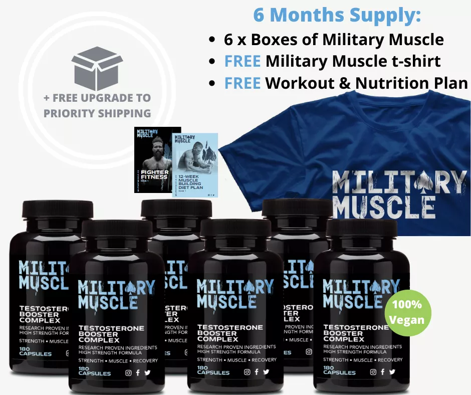 6 Bottles Of Military Muscle