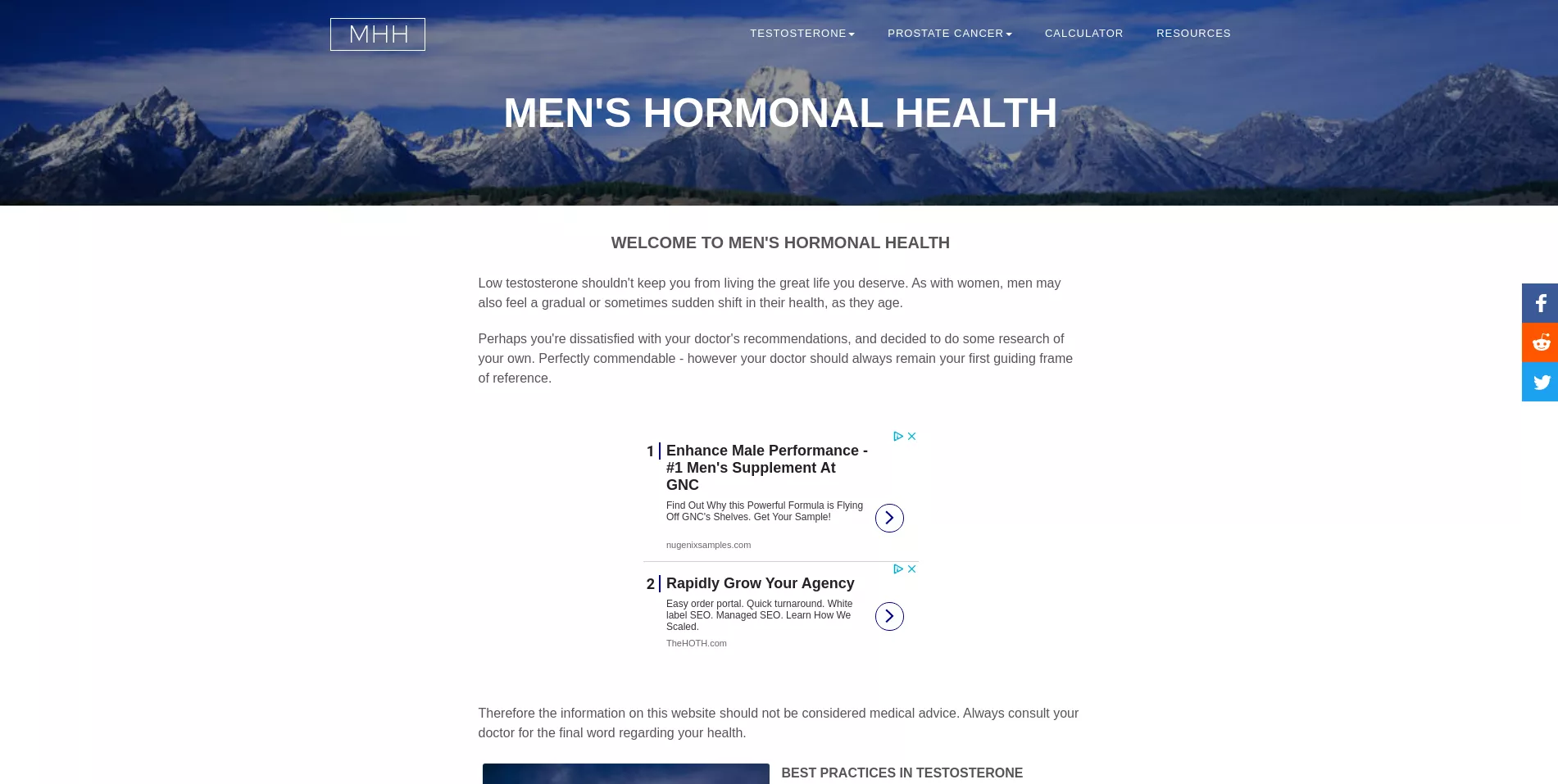 Menshormonalhealth Homepage